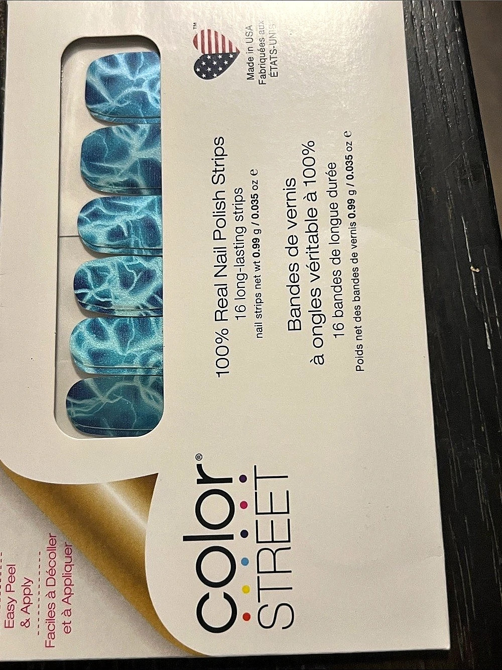 Color Street Pool Intentions Blue Nail Polish Strips